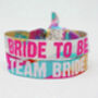 Team Bride Multicoloured Hen Party Wristbands, thumbnail 10 of 10