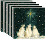 Christmas Wishes Polar Bear Gold Foil Card Pack Of Six, thumbnail 1 of 1