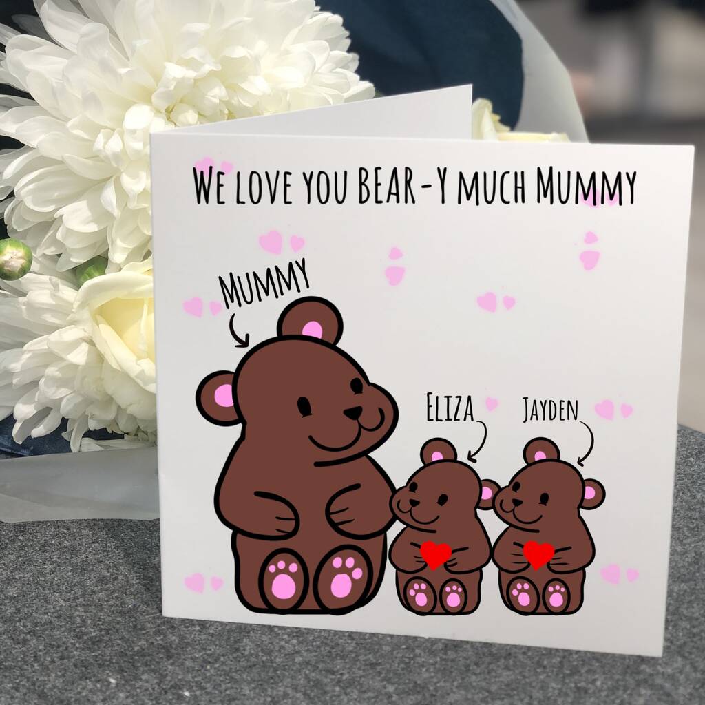 Personalised Bear Card, 1 of 5