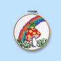 Frog On Toadstool Cross Stitch Kit, thumbnail 1 of 11