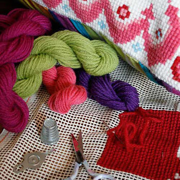 Wham Tuck Shop Cross Stitch Wool Craft Kit, 5 of 6