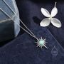 Aqua Green Opal North Star Pendant Necklace, thumbnail 1 of 11