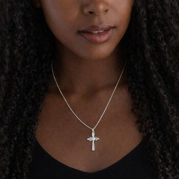 Personalised Sterling Silver Infinity Cross Pendant, 3 of 11