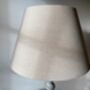 73cm Grey Wooden Table Bedside Lamp With Taupe Shade Home Decor, thumbnail 8 of 8
