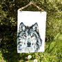 Inky Wolf Tea Towel, thumbnail 6 of 10