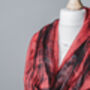 100% Mulberry Silk Scarf, Red And Black, thumbnail 5 of 6