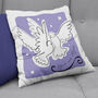 Personalised Matisse Doves Cut Out Cushion, thumbnail 3 of 7