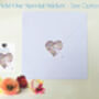 White Butterfly Heart Butterflies Card, Not 3D, thumbnail 5 of 12