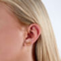 Halo Double Post Earring In Gold Vermeil, thumbnail 2 of 2