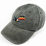 Vintage Toucan Embroidered Washed Cotton Hat, thumbnail 6 of 8