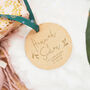 Personalised Bauble Gift For Engaged Couple, thumbnail 1 of 3