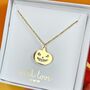 Pumpkin Pendant Necklace Stainless Steel, thumbnail 1 of 4