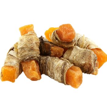 Natural Dog Treats Sweet Potato Wrapped In Fish Skin, 4 of 4