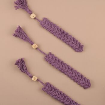 Handmade Personalised Crochet Bookmark With Initial, 4 of 4