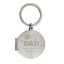 Personalised No.One Dad Photo Keyring, thumbnail 2 of 3