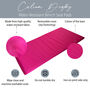 Bright Hot Pink Water Resistant Garden Bench Seat Pad, thumbnail 2 of 3