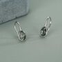 Sterling Silver Moss Agate Pear Drop Earrings, thumbnail 1 of 12