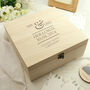 Personalised Mr And Mrs Wedding Wooden Keepsake Box, thumbnail 1 of 2