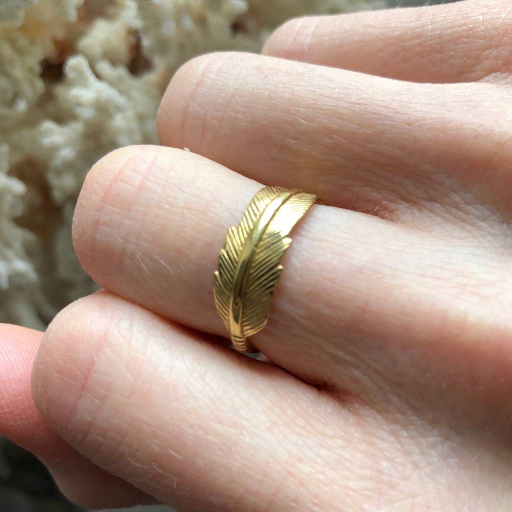 Feather Ring By Dynasty Jewellery