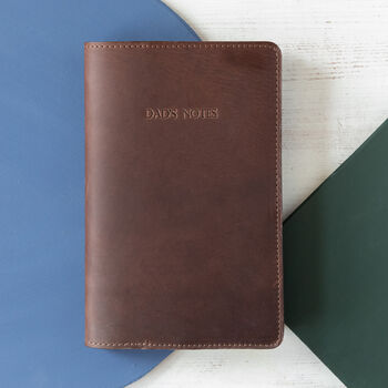 Personalised Moleskine Leather Notebook Cover, 2 of 8
