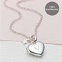 Personalised Petite Sterling Silver Heart Girl's Locket, thumbnail 1 of 7