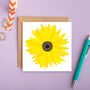 Sunflower Greeting Card, thumbnail 3 of 3