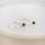 Sterling Silver And Birthstone Mini Hoop, thumbnail 10 of 12