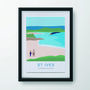 Personalised St Ives Beach Family Art, thumbnail 8 of 9
