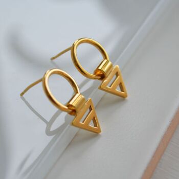 Mini Loop Stud Earrings, 3 of 5