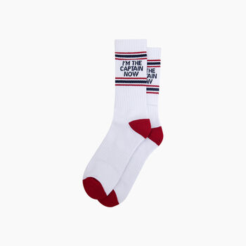 Captain Organic Cotton Sports Socks In White, 3 of 4
