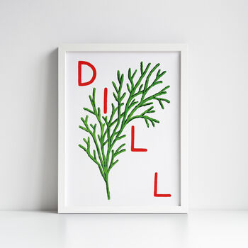 Dill Herb Print From An Original Painting, 8 of 10