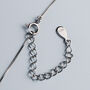 Sterling Silver Cat And Crescent Moon Pendant Necklace, thumbnail 2 of 5