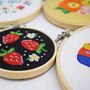 'Strawberries' Mini Cross Stitch Kit, thumbnail 1 of 2