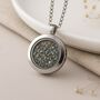 Stainless Steel Crushed Opal Living Locket, thumbnail 2 of 9