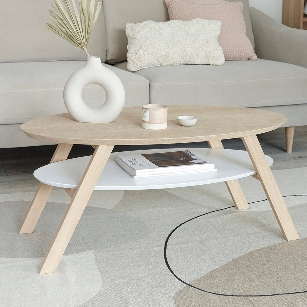 Oak Oval Coffee Table By Urbansize