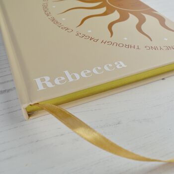 Personalised Sun Notebook Daily Gratitude Diary Planner, 2 of 5