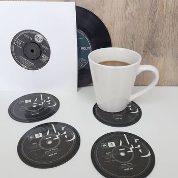 Oasis Vinyl Record Coasters | Noel Gallagher | High Flying Birds | Brit Pop, 5 of 9