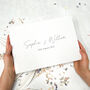 Personalised Wedding Guest Book Linen, thumbnail 11 of 11