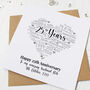 Personalised 25th Silver Wedding Anniversary Card, thumbnail 5 of 5