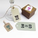 Pack Of Ten Personalised Gift Tags By Yatris | notonthehighstreet.com