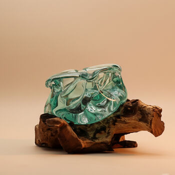 Molten Glass Decorative Bowl And Sweet Bowl, 6 of 9