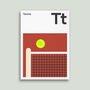 Tennis Net, Prints And Posters For Sports Fans, thumbnail 2 of 5