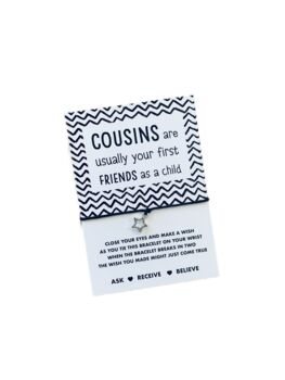 Cousins Wish Bracelet | Gift For Cousin, 4 of 7