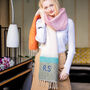 Hand Felted Chunky Colour Block Stripe Scarf, thumbnail 3 of 11