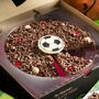 Football Red 7inch Milk Chocolate Pizza, thumbnail 1 of 2