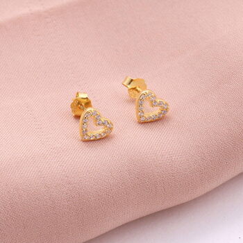 Gift Bag 'The Perfect Pairs' Crystal Heart Earrings, 4 of 6