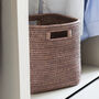Marbury Taupe Square Rattan Storage Basket, thumbnail 4 of 5