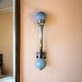 Antique Bronze And Crackled Grey Ceramic Coat Hook, thumbnail 1 of 3