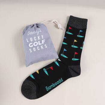 Personalised Dad's Lucky Golf Socks, 5 of 5
