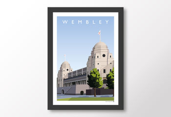 England Football Wembley Stadium Twin Towers Poster, 8 of 8